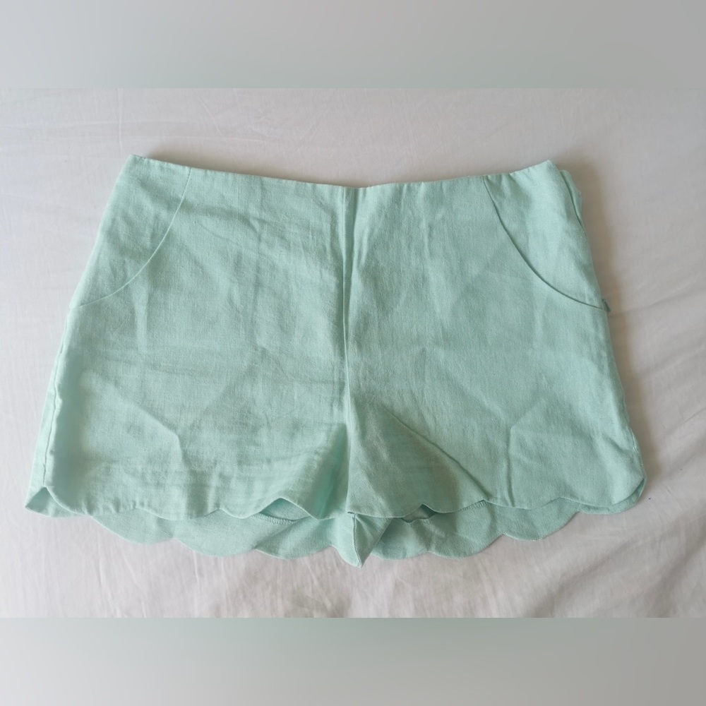 ASOS Women's Shorts Size UK 10 Mint Linen Blend with Pockets! - Picture 4 of 7